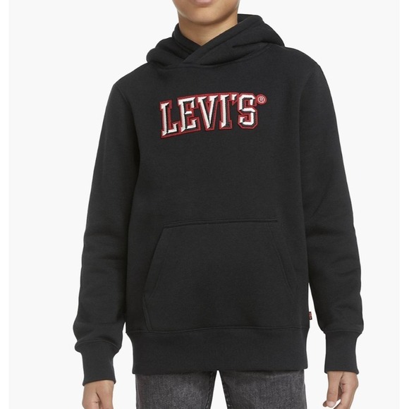Levi's Other - Levi's Boy's Hoodie Easy Fit Soft Fleece Size Large Dark Shadow Pine Trees $52